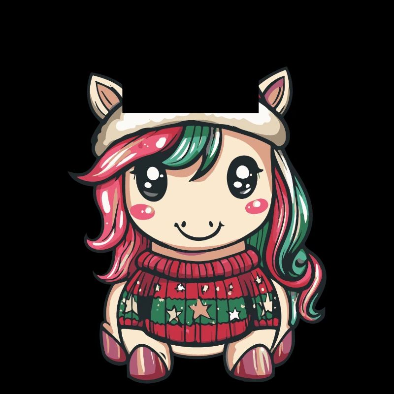 Einhorn Weihnachten Comic