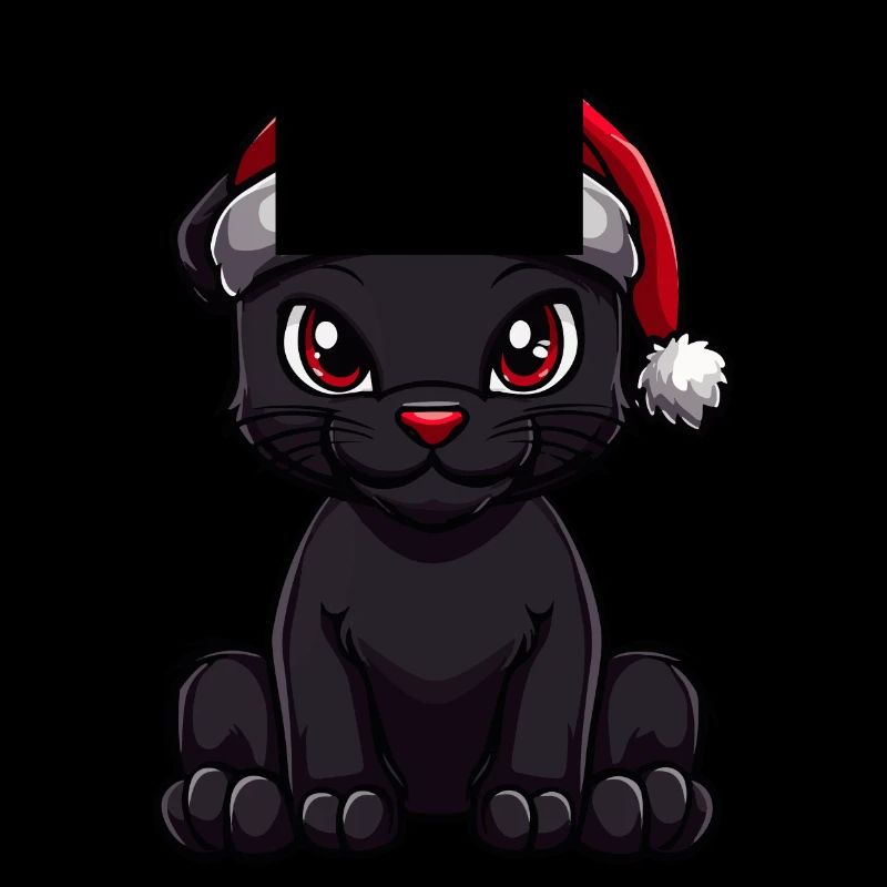 Panthère Noël mignon