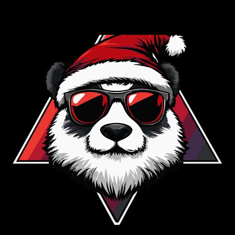 Panda Christmas Cool