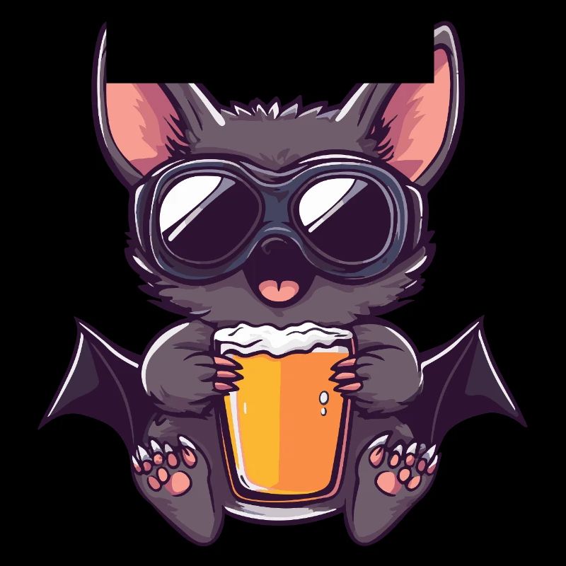 Fledermaus Apres Ski Bier Comic