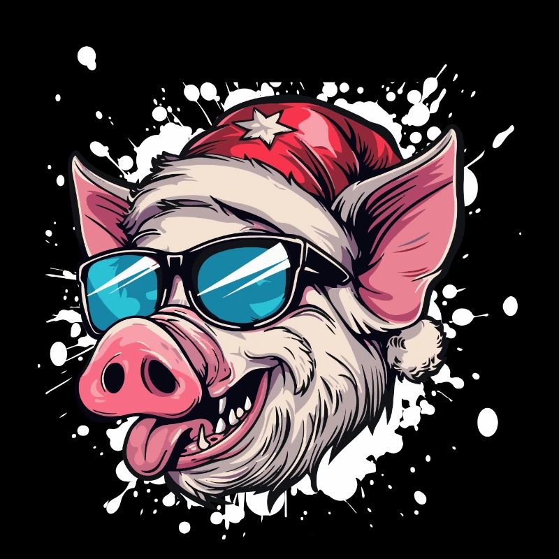 Cochon Noël Drôle