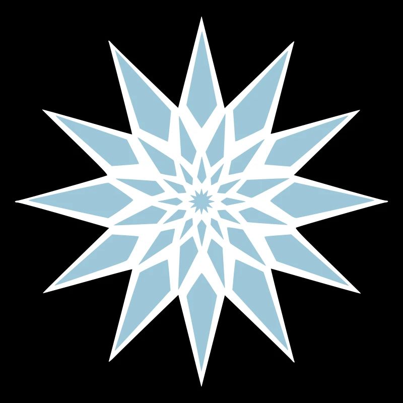 Cristal de glace étoilée