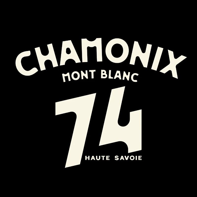Logo Vintage Chamonix 14 Haute Savoie
