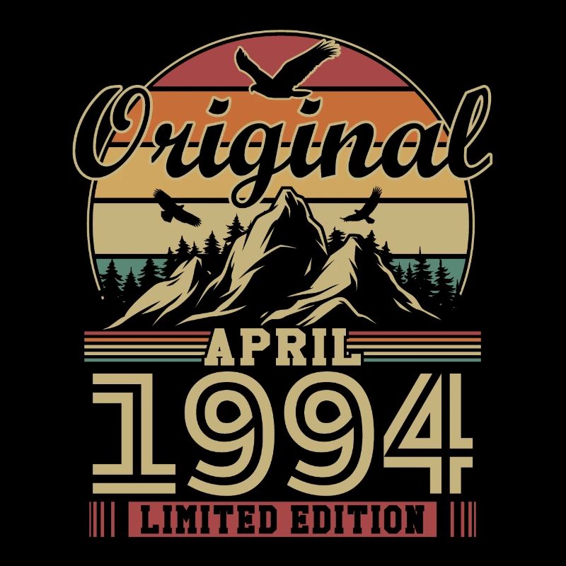 Original April 1994 Vintage Geburtstagsgeschenk