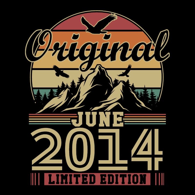 Original Juni 2014 Vintage Geburtstagsgeschenk