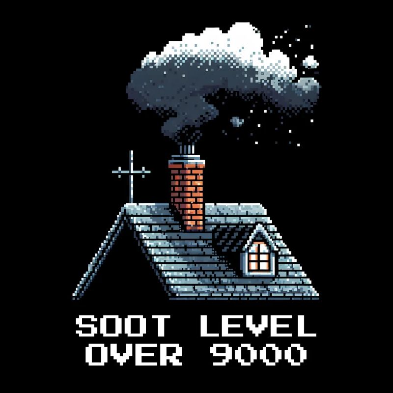 Chimney Sweep Soot Level Retro Pixel Art Gaming