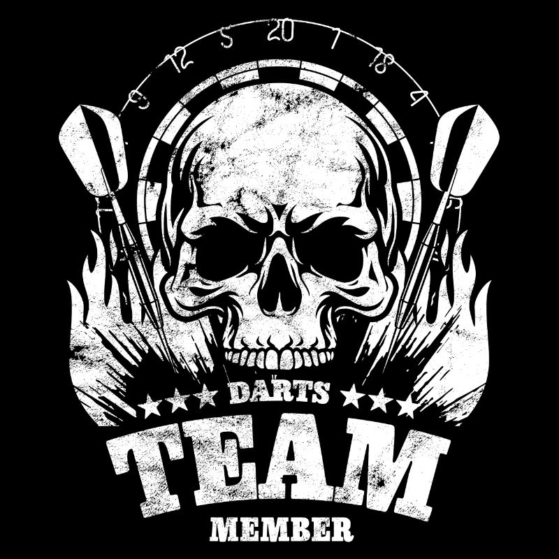 Darts Skull - Darts Team Member - Gift