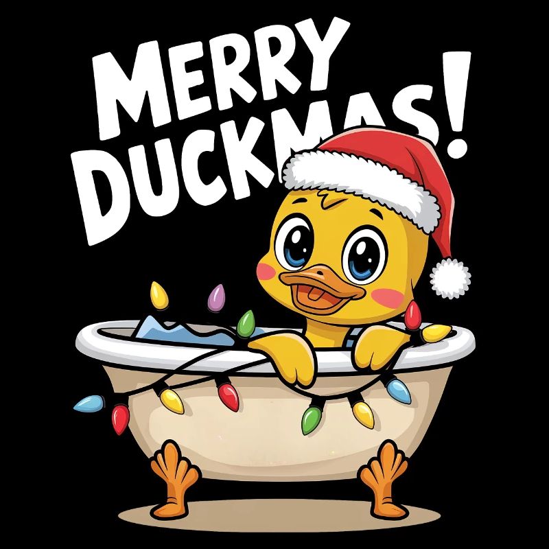 Canard Noël Pull de Noël Merry Duckmas