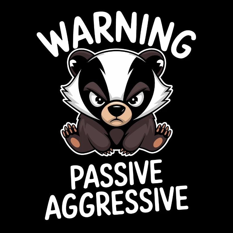 Warning Passive Aggressive Badger
