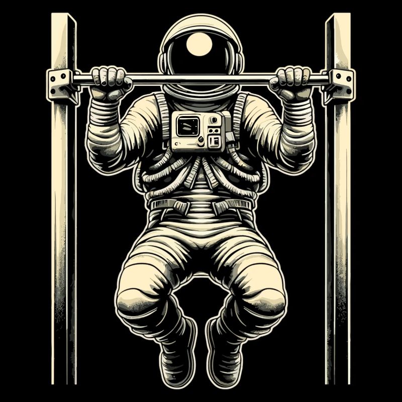 Calisthenics Astronaut Klimmzüge Geschenk