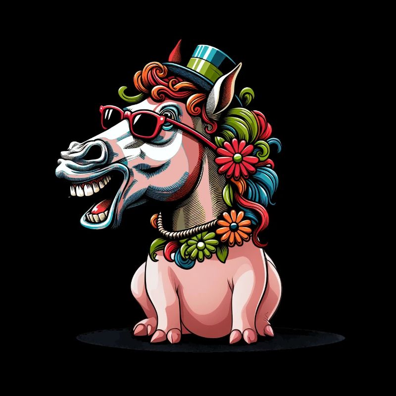 Fantasy Pferde Schwein Pferd witzig lustig Kinder