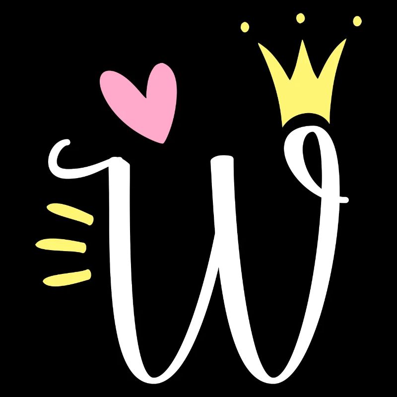 Buchstabe W Anfangsbuchstabe Krone