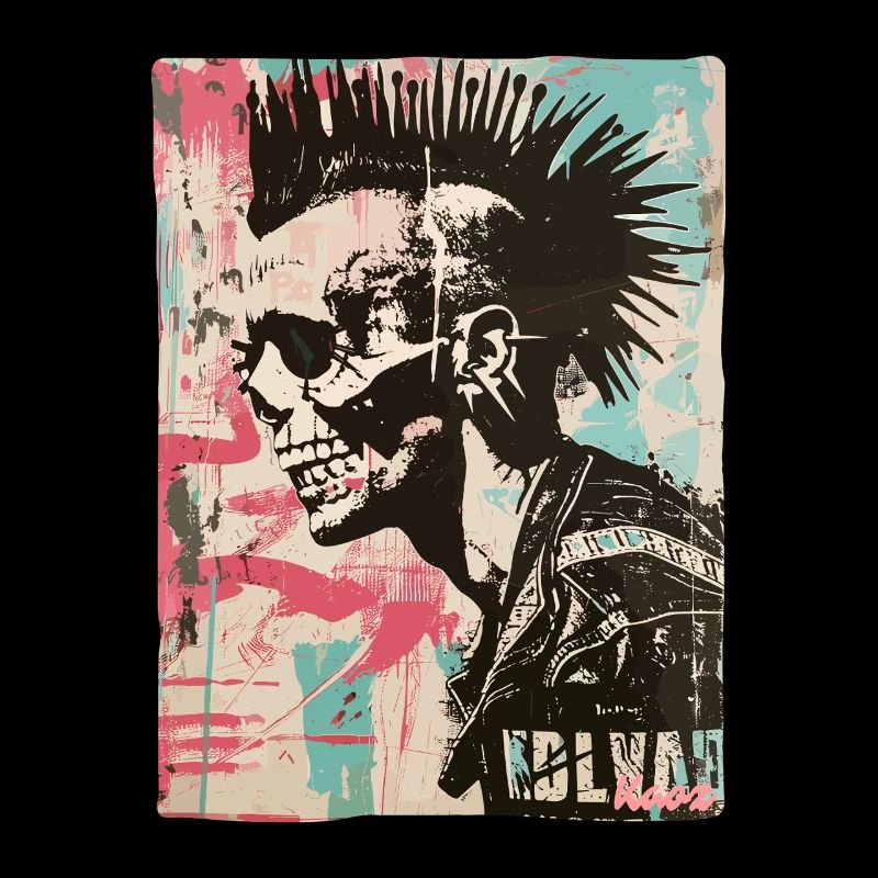 Punk Rock Totenkopf Design