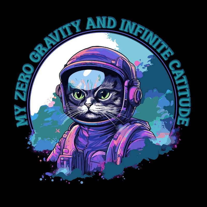 Chat astronaute Bengal confiant