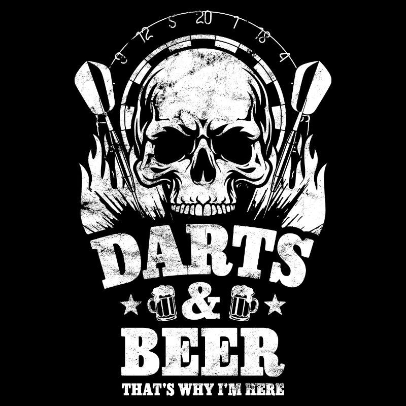 Dart Totenkopf - Darts & Beer That's Why Im Here