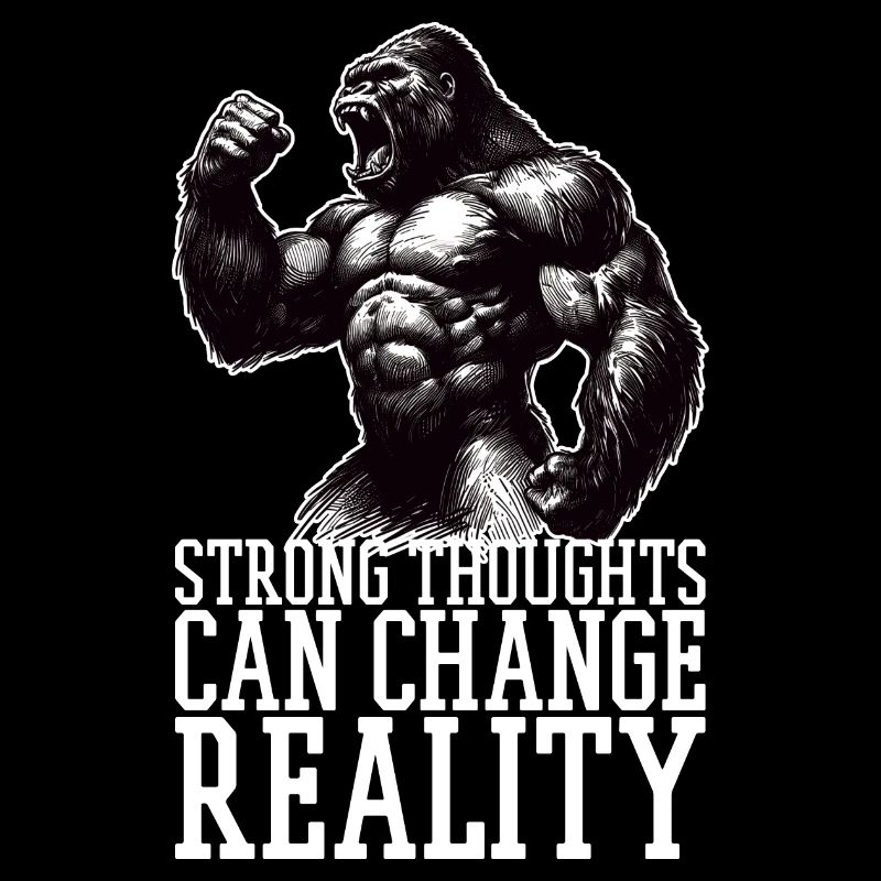 Sarke Gedanken Gorilla Motivation Geschenk