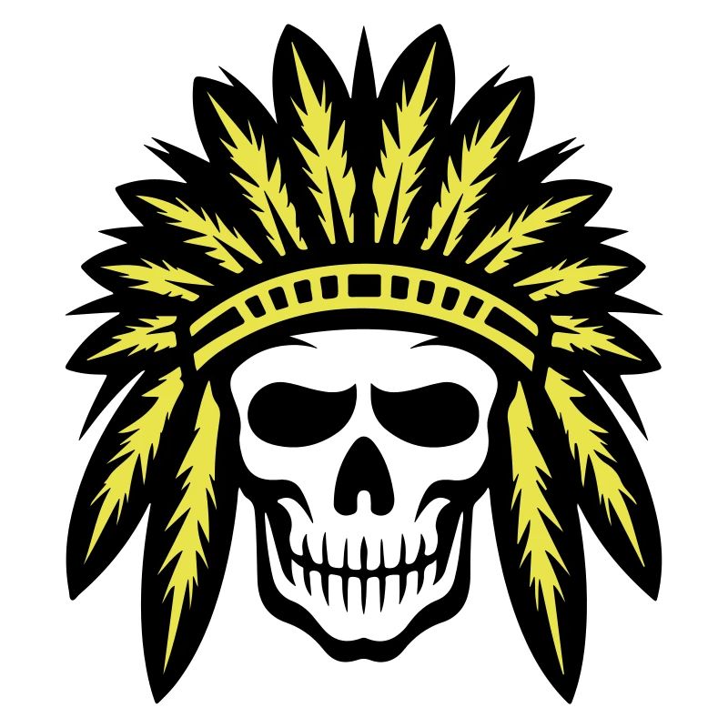 Apache Indianer Häuptling Totenkopf