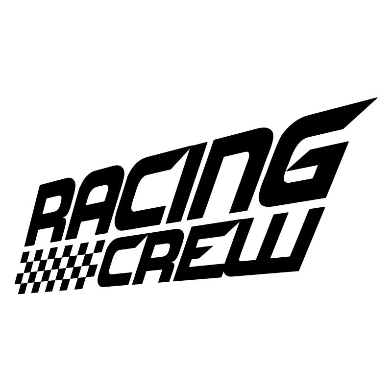 Racing Crew Cool Team disant aimer la conduite automobile de course
