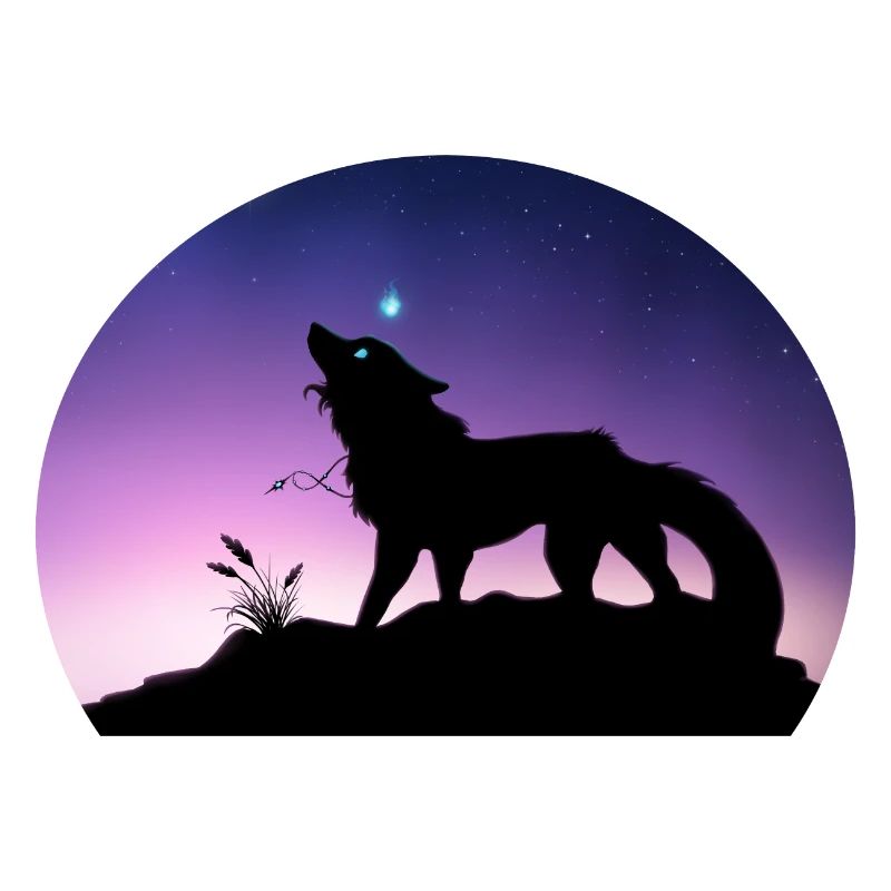Die Reise eines Sternenwolfs - Silouhette Nocturne