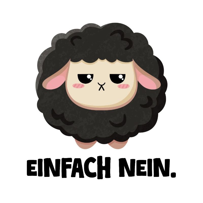 Grumpy Schaf Einfach nein