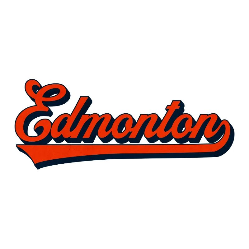 Edmonton Script Vintage Logo