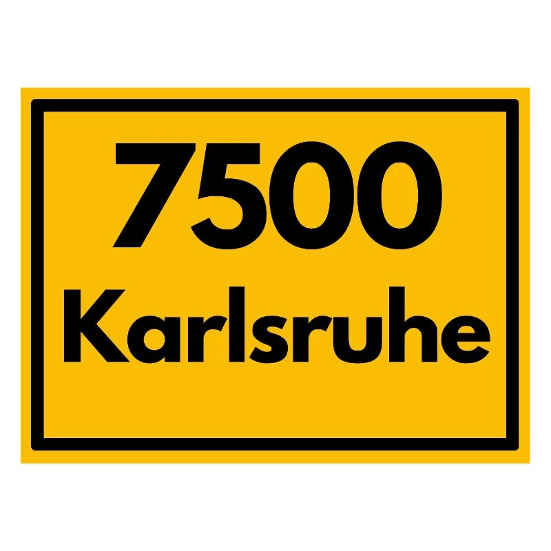 OLD POSTCODE ZIP CODE 7500 KARLSRUHE FÄCHERSTADT