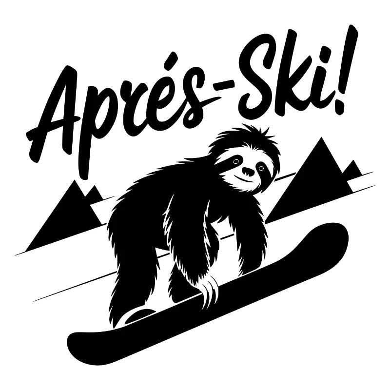 Sloth Sloth Snowboard Après Ski