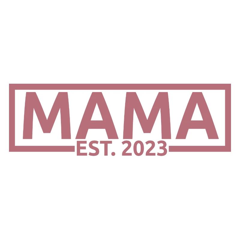 Mama Est. 2023, Werdende Mutter, Schwangerschaft Enthüllung