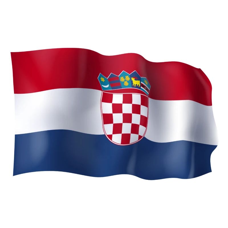 Drapeau de la Croatie