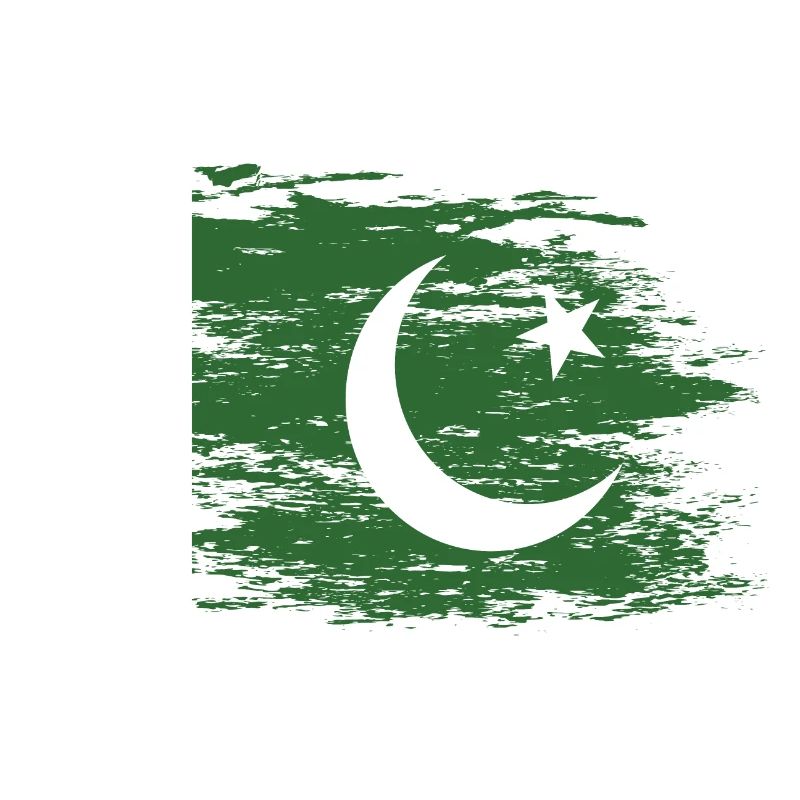 Drapeau pakistanais utilisé