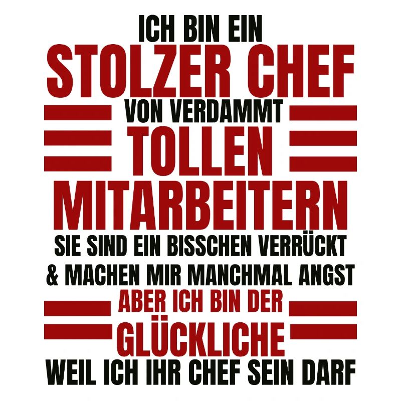 Ich Bin Ein Stolzer Chef Geburtstag Geschenk
