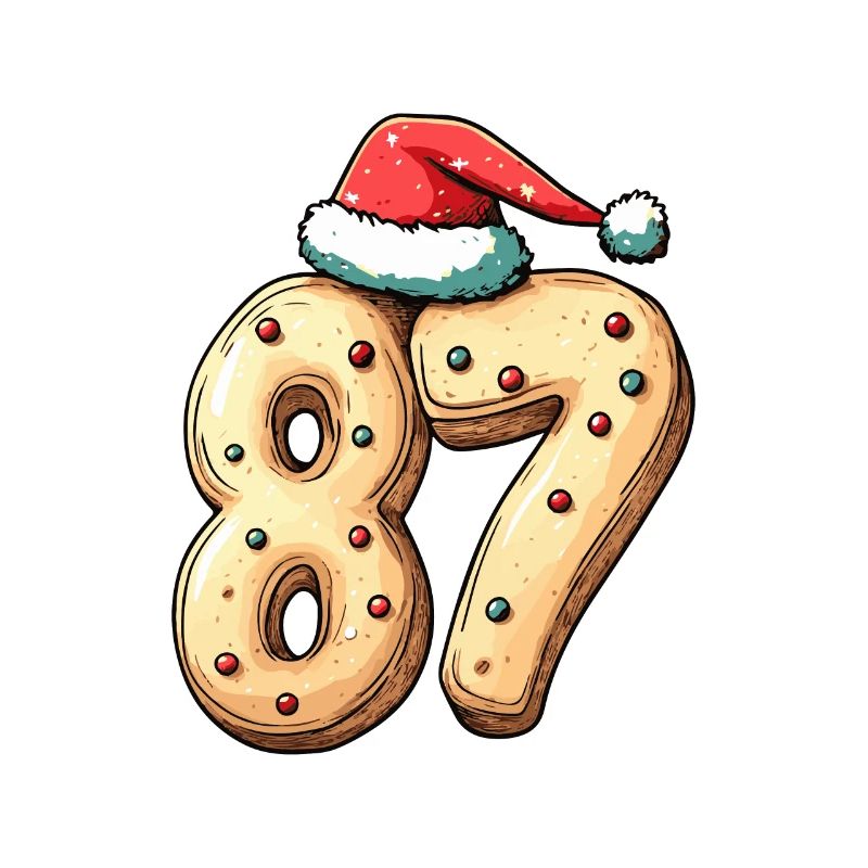Biscuit de Noël à 87 chiffres