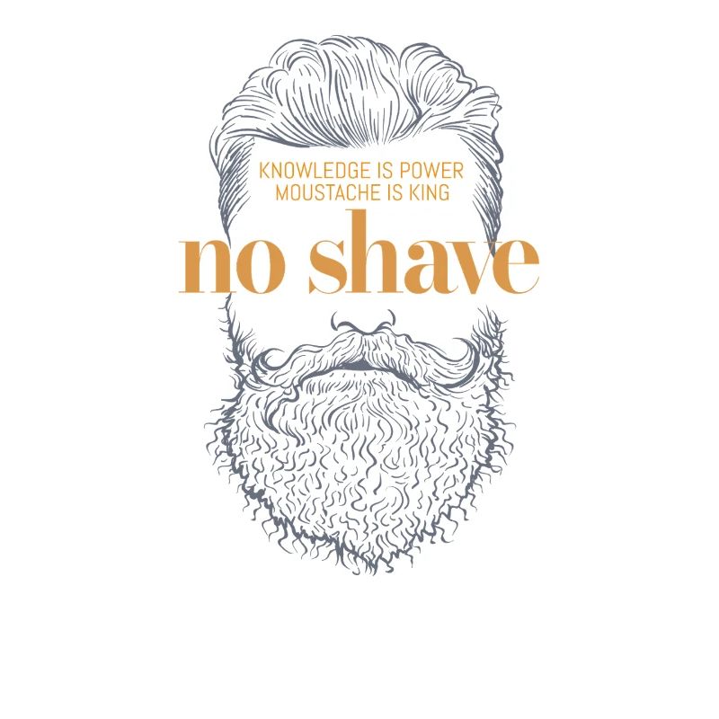 No Shave Beard Grafikdesign No Shave Beard Graphic