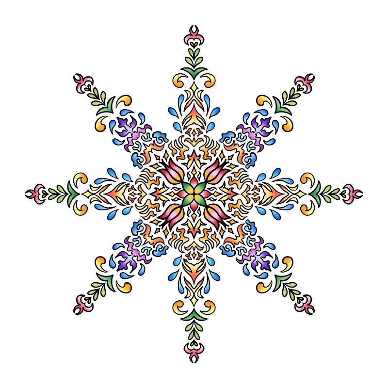 Mandala | Bunt | Leben | Geschenkidee
