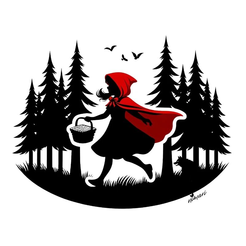 Wie ein Rotkäppchen durch den Wald, Achtung Wolf!