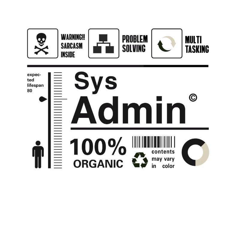 administrateur système ordinateur nerd pc kit programmeur humour lo