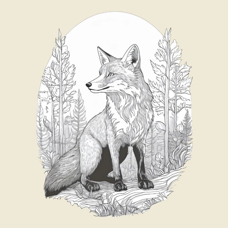 Fox in the forest