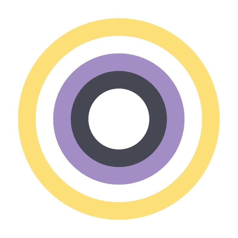 Concentric Ring Palette LGBTQ Non Binary