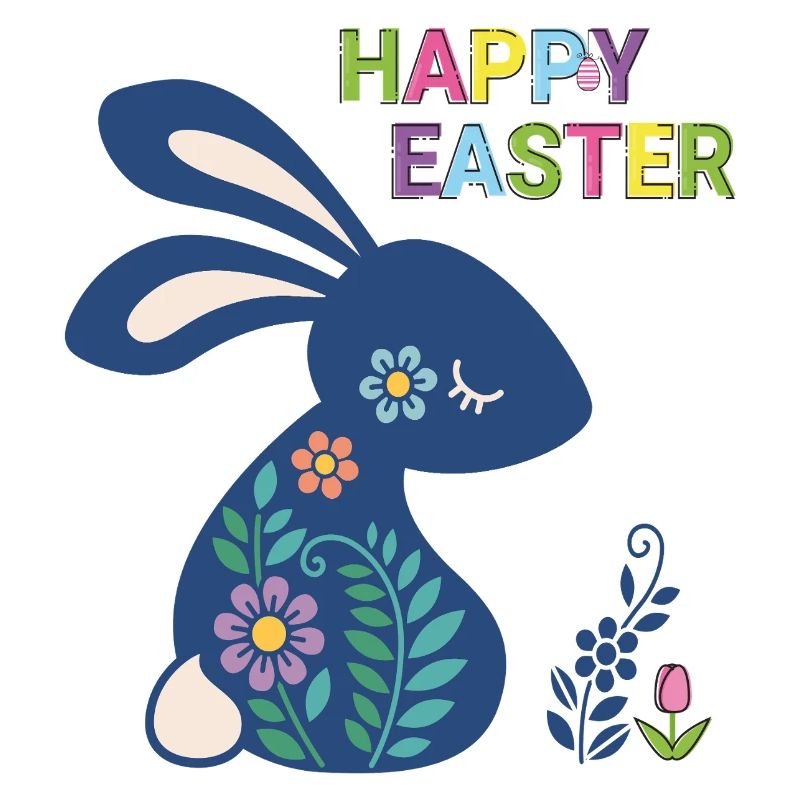 Lapin de Pâques Joyeuses Pâques