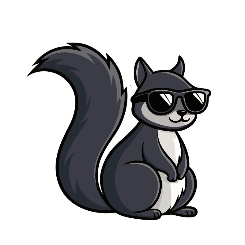Coole Eichhörnchen-Dunkle Brille