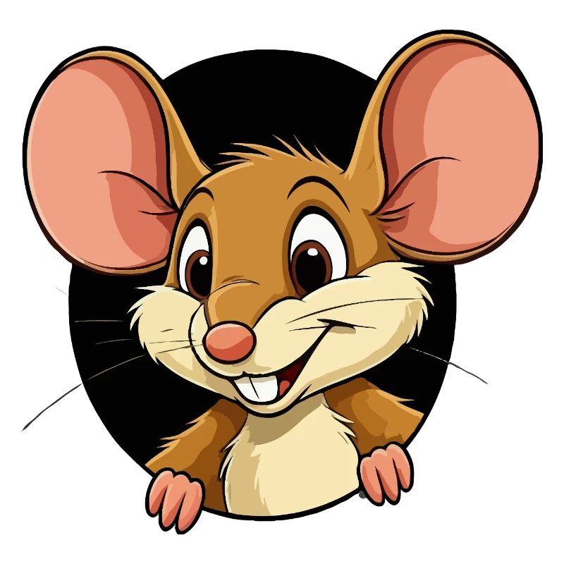 La souris sort du trou