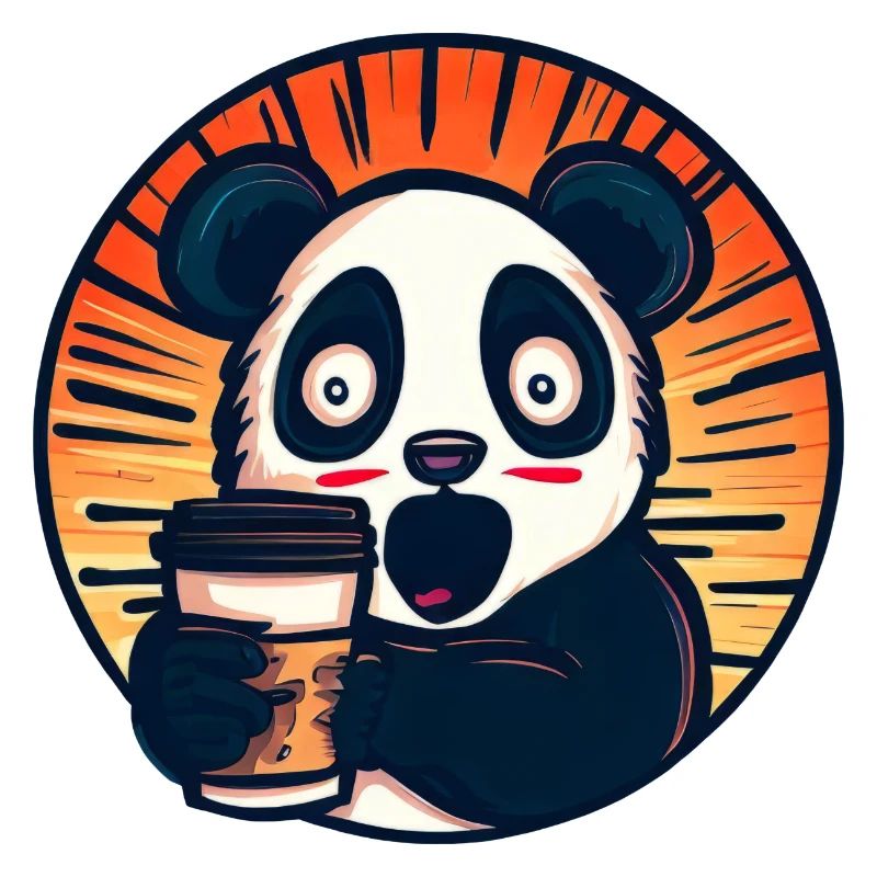 Panda Kaffee Koffeinschock