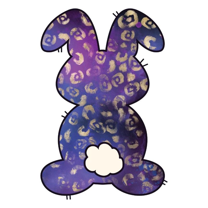 Lapin de Pâques à motif léopard