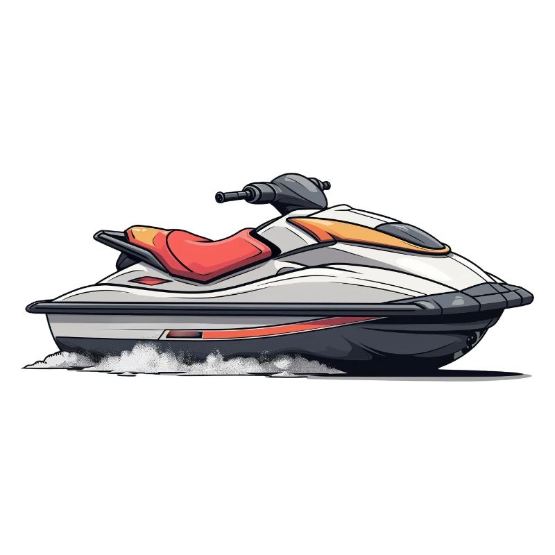 Action sur le jet ski