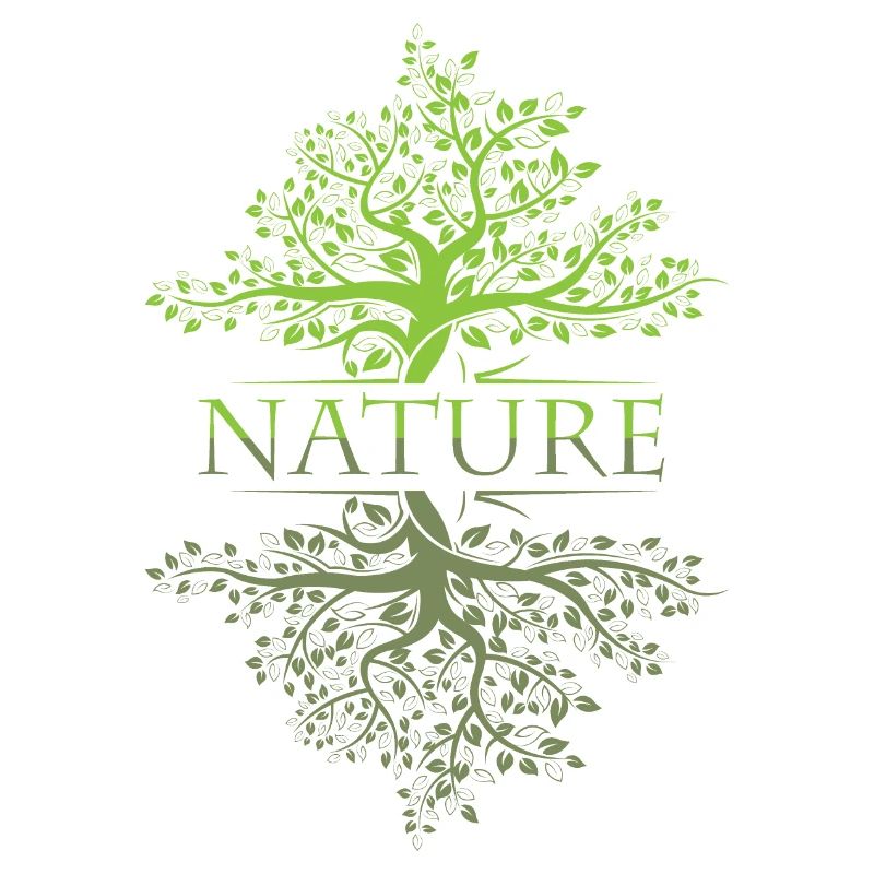 Tree Reflection Nature Forest Leaf Icon Logo Icon