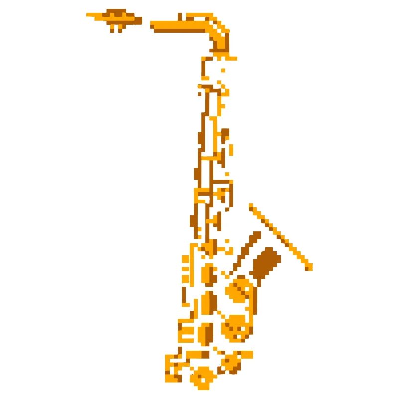 Saxophone Pixel Art
