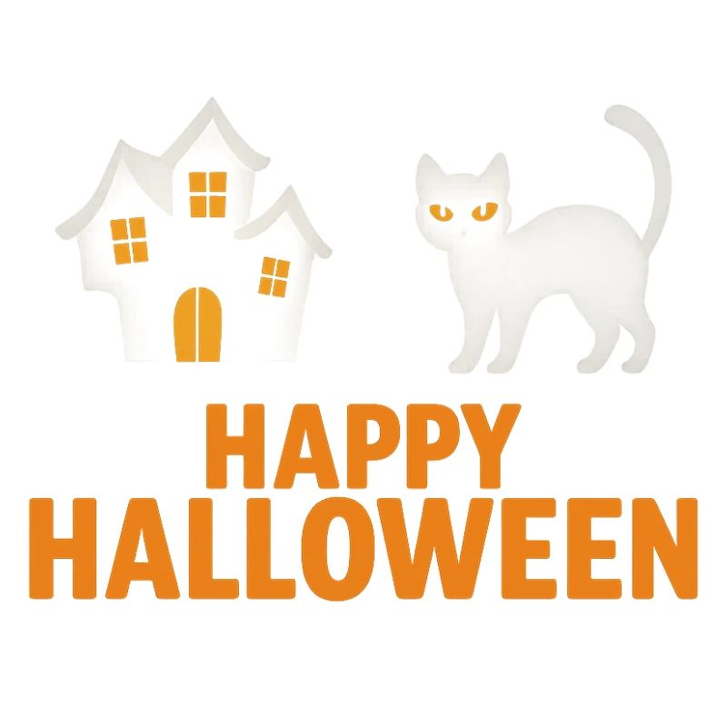 Conception de chat et de maison hantée d’Halloween