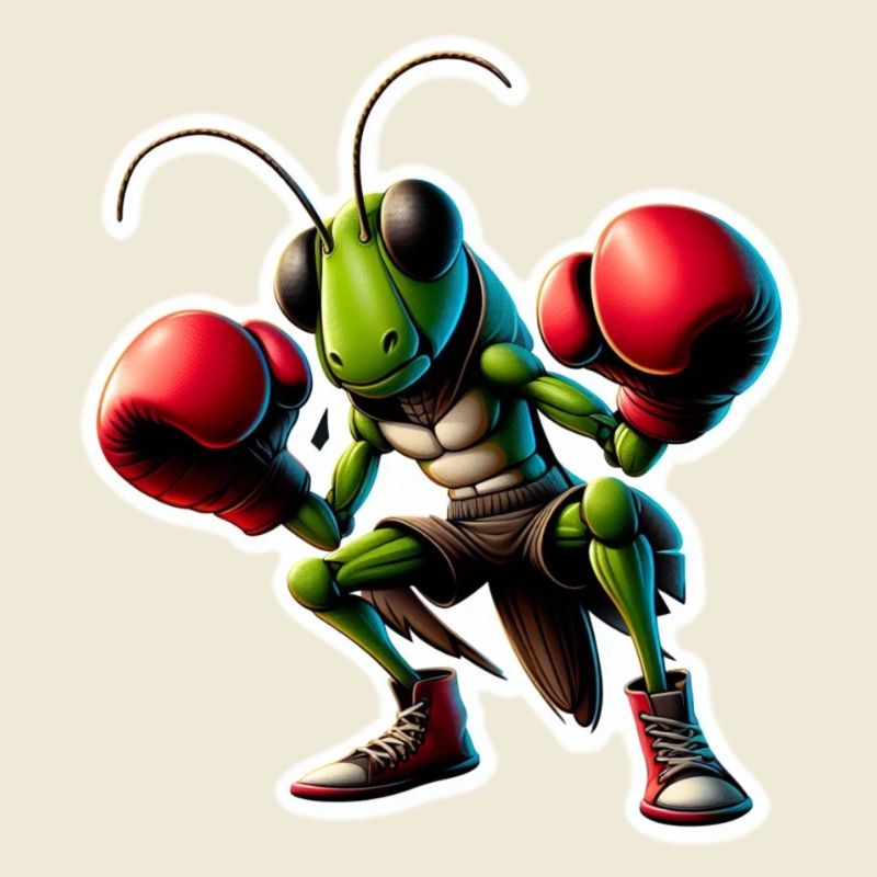 Grasshopper is looking for a boxing match