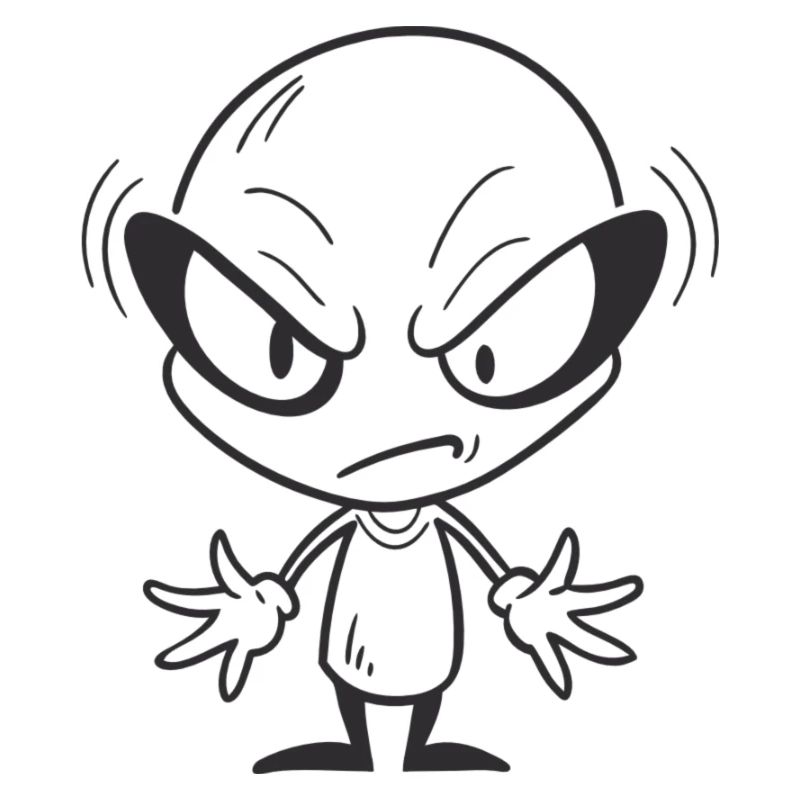 Grumpy Alien
