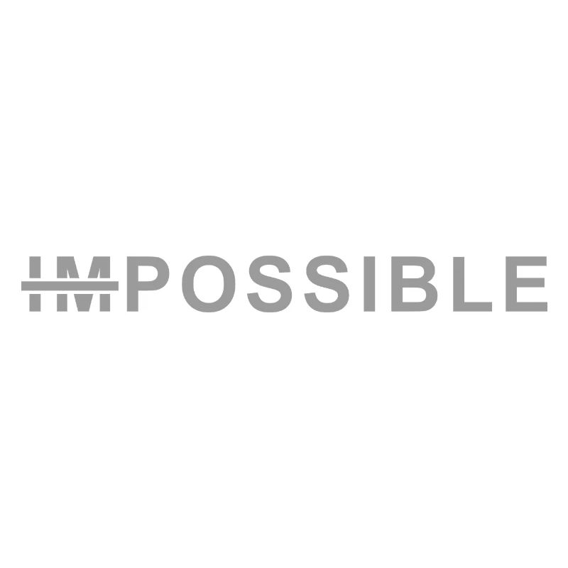 Chemise Impossible – Conception de nerd motivant